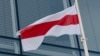 Belarus - In honor of Belarusian Freedom Day a white-red-white flag was raised on the building of the Lithuanian Seimas. Vilnius, 25Mar2023
