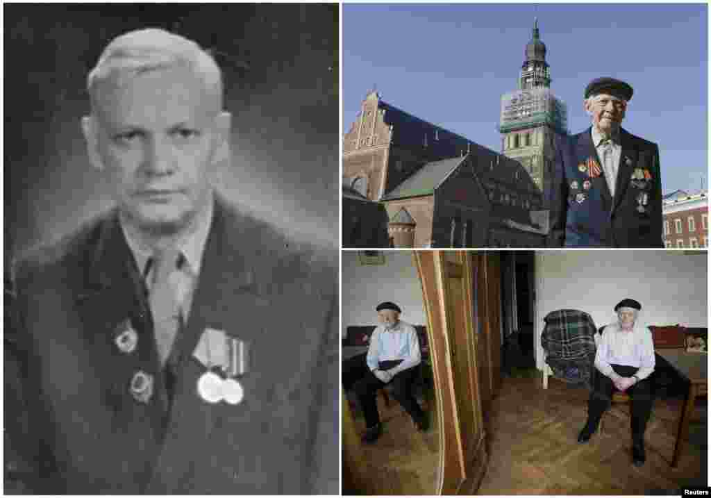 Фрицис Цеплис, 99. Латвийский офицер пехотного отряда Красной Армии с марта 1942 по май 1945, служил на территории своей страны 
