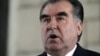 Afghanistan -- Tajik President Emomali Rahmon speaks during a press conference with his Afghan counterpart in Kabul, March 26, 2014