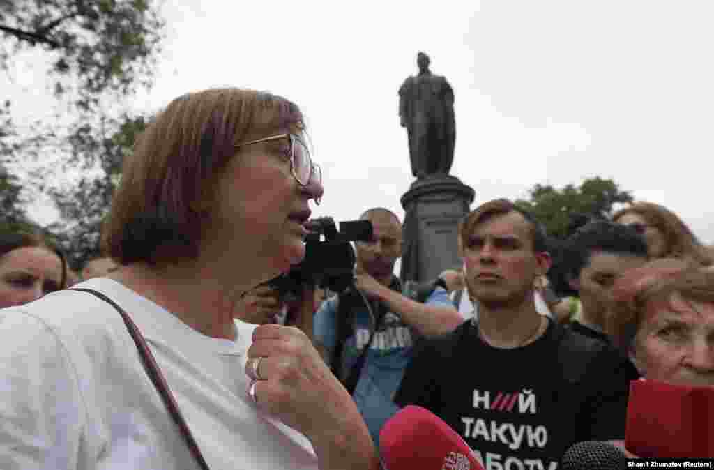 "Ничего бы не получилось, если бы не бесконечные акции солидарности", – сказала директор "Медузы" Галина Тимченко о марше 